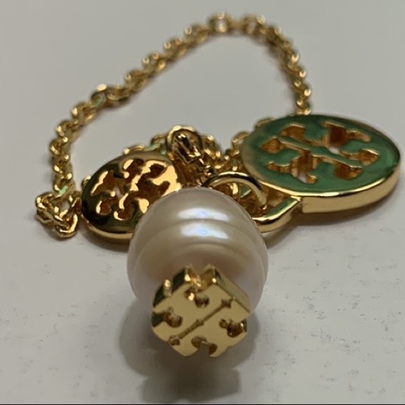 Tory Burch logo Charms chain Bracelet - Picture 1 of 7